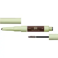 Pixi Natural Brow Duo Dual Sided Waterproof Brow Pencil & Brow Gel Øjenbrynsgel 2.5 g Deep Brunette