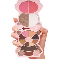 KimChi Chic Teddy Kim Palette - 17 legende ?jenskygger 2 blushes 2 highlightere Cruelty Free Makeup Palette Girlfriend Pink 1.09oz