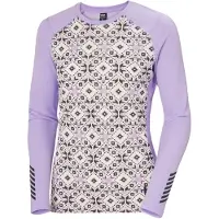 Helly Hansen Lifa Active Graphic Crew, dame, lilla