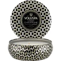 Voluspa Maison Blanc 3-wick Tin duftlys 40 timer Crisp Champagne