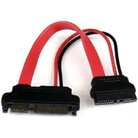 StarTech.com 6in Slimline SATA to SATA Adapter with Power - Slim SATA (F) to SATA (M) - Slimline Serial ATA to SATA (SLSATAADAP6) - SATA adapter