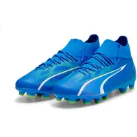 Puma Ultra Pro FG/AG Gear Up - Blå/Hvid/Grøn Børn, størrelse 38
