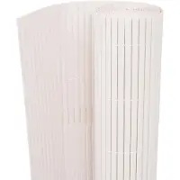 vidaXL dobbeltsidet havehegn 90 x 300 cm hvid