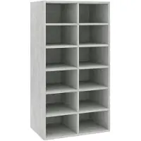 vidaXL skoreol 54x34x100,5 cm konstrueret træ betongrå