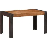 vidaXL spisebord 140x70x76 cm massivt ru mangotræ