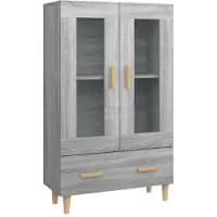 vidaXL Skab 70x31x115 Cm Konstrueret Træ - Grå sonoma-eg
