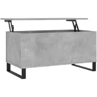 vidaXL sofabord betongrå 90x44,5x45 cm