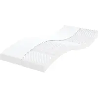 vidaXL skummadras 90x200 cm 7 zoner hårdhed 20 ILD hvid