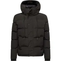 Superdry Superdrytil mænd. M5011743A Everest Quiltet jakke med hætte, sort (XXL), Casual, Polyester