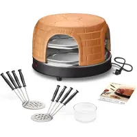 Emerio PO-116124, 8 pizza(er), Sort, Orange, 1500 W, 4,5 kg, 385 mm, 385 mm