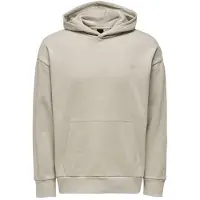 Only & Sons Sweatshirt 'Onsand Silver Beige Hoodie' beige
