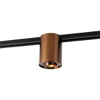 QAZQA Moderne 1-faset spot til skinne mørk bronze - Iconic Rondoo Up