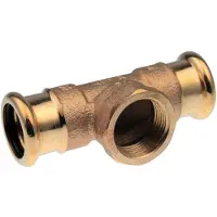 Vsh Fabrieken T-stykke VSH muffe/muffe/muffe 22 mm X 1/2X22 mm CU