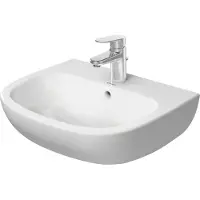 Duravit D-code vask 55 cm med hanehul