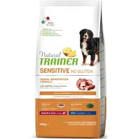 NATURAL TRAINER Sensitive No Gluten Adult Medium/Maxi med and - 12 kg