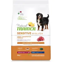 NATURAL TRAINER Sensitive No Gluten Adult Medium/Maxi med lam - 3 kg