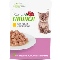 NATURAL TRAINER Kitten & Young - 24 x 85 g med kylling