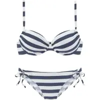 Venice beach Bikini navy / hvid