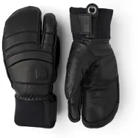 Hestra Fall Line, 3-finger skihandsker, sort/sort