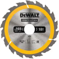 DeWalt Dt1936-qz Rundsavsklinge Til Træ 165 X30 Mm
