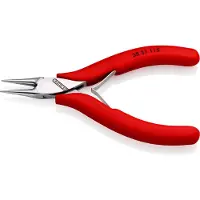 Knipex 35 31 115, Nåletang, 1 mm, 2,25 cm, Stål, Plast, Rød