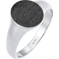 KUZZOI Ring sort / sølv