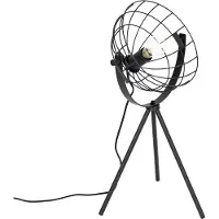 QAZQA Industriel tripod bordlampe sort justerbar - Hanze
