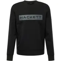Hackett Londontil mænd. HM581166 Essential Sweatshirt sort (M), Casual, Bomuld, Lange ærmer