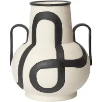 Ferm Living Trace vase Offwhite