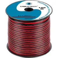 Cabletech højttalerkabel 1,5 mm sort-rød KAB0392