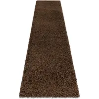 Rugsx Tæppe, Fortovet SOFFI shaggy 5cm brun - ind i køkkenet, til gangen, til korridoren 80x200 cm