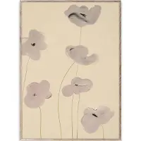 Paper Collective White Vallmo plakat 30x40 cm