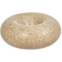 OYOY Savi marmor lysestage small 4 cm Beige