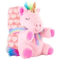 Perletti Enhjørning Lily Teddy Med Tæppe 22 Cm
