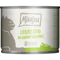 MjAMjAM Økonomipakke: 24 x 200 g - lækker oksekød med dampet græskar