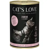 Cat's Love 6 x 400 g - Junior Kylling