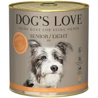 Dog´s Love Økonomipakke: Senior/Light 24 x 800 g - Kalkun