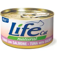 Life Cat Wet LifeCat Natural Adult vådfoder til katte 12 x 85 g - Tun med laks