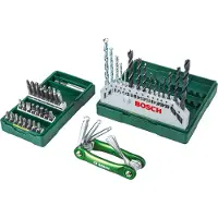 Bosch Accessories 2607017333 Bosch Power Tools 41 dele Bor- og bit-sortiment Metal, Murværk, Sten, Beton , Træ, Ikke-jernholdigt metal 3 mm, 4 mm, 5 mm, 6 mm,