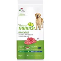 NATURAL TRAINER Økonomipakke: 2 x 12 kg Medium & Maxi - Maxi, oksekød, ris og ginseng