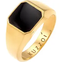 KUZZOI Ring guld / sort