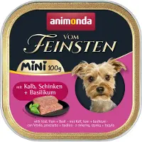 Animonda Vom Feinsten Vom Feinsten Adult Mini Veal, ham and basil - wet dog food - 100g