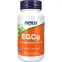 Now , EGCg, Grøn Te Ekstrakt, 400 mg, 90 Veg Capsules