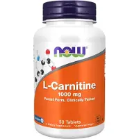 Now , L-Carnitin, 1.000 mg, 50 Tablets