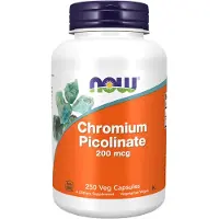 Now , Chromium Picolinate, 200 mcg, 250 Veg Capsules