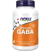 Now , Gnidelige GABA, Naturlig Appelsinsmag, 90 Gnidelige