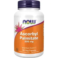 Now , Ascorbyl Palmitat, 500 mg, 100 Veg Capsler