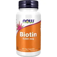 Now , Biotin, 5,000 mcg, 60 Veg Capsules