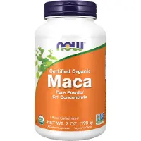 Now , Certificeret Økologisk Maca, Rent Pudder, 7 oz (198 g)