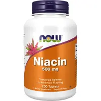Now , Niacin, 500 mg, 250 Tabletter